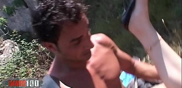 Anal sex and facial cumshot for horny teen